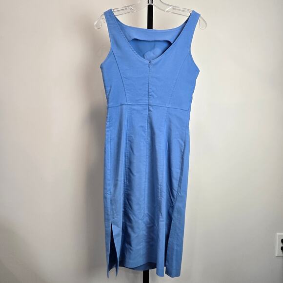 Vintage Express Stretch Sheath Dress Blue 90s Y2K Blue Juniors 5/6 - Picture 3 of 7